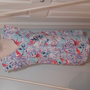 Aryeh Tropical Midi Dress Small